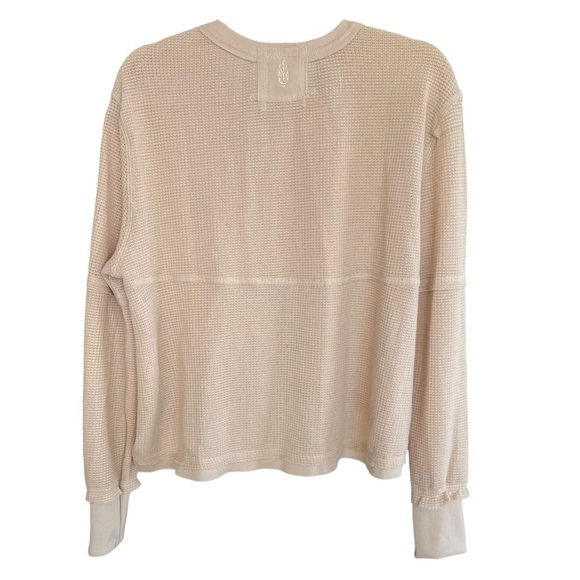 FP Movement Dream Work Layer Waffle Thermal Long Sleeve Tee Shirt Moonlight S - Picture 4 of 6